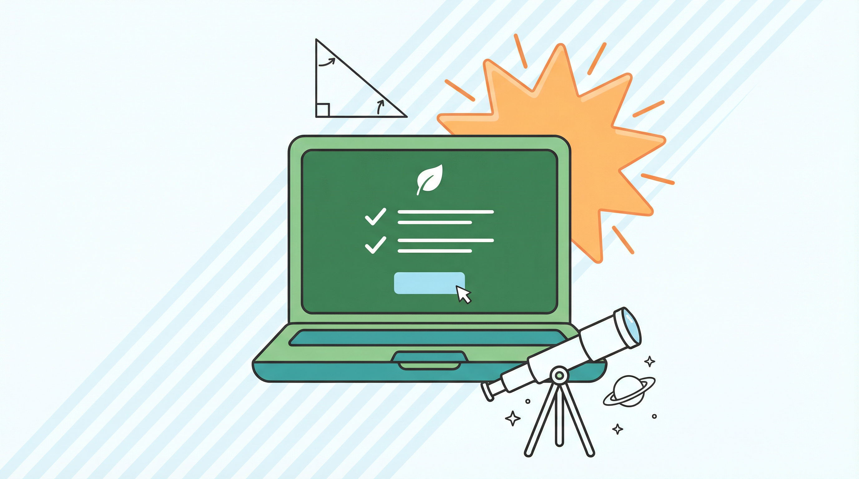 Illustration symbolizing learning and exploration